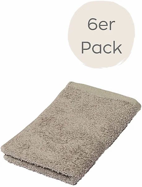 Wewo fashion Gästehandtücher »9517G«, (Packung, 6 St., 6er Set Gästehandtüc günstig online kaufen