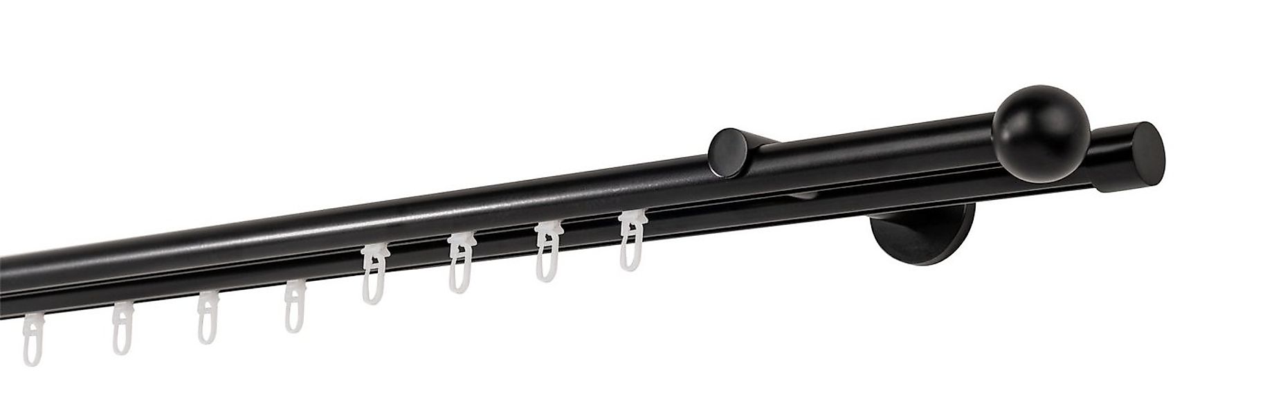 ondeco Gardinenstange Profil Wandabstand 12cm Ball, Ø 20 mm, 2 läufig-läufi günstig online kaufen