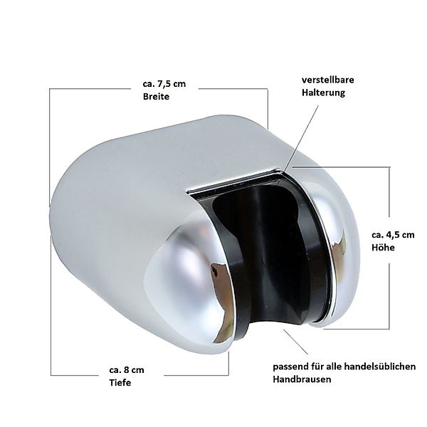 Sanixa Brausehalter Wandbefestigung Handbrausen-Halter, Brausehalter verste günstig online kaufen