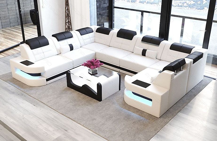 Sofa Dreams Wohnlandschaft Ledersofa Como U günstig online kaufen