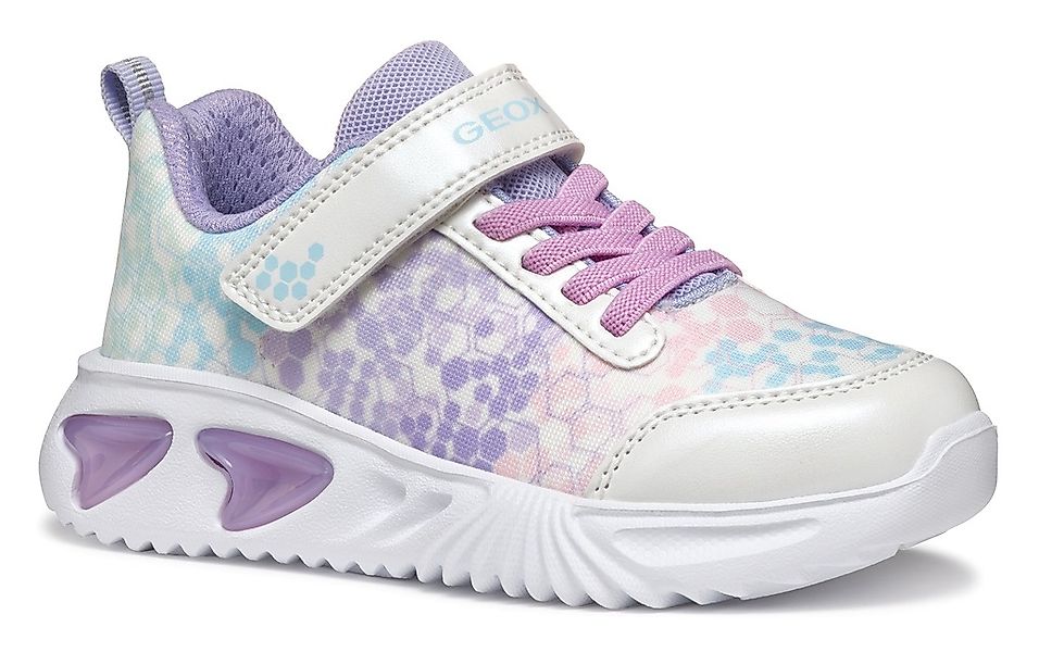 Geox Sneaker "J ASSISTER GIRL Blinkschuh", Halbschuh, Klettschuh mit Textil günstig online kaufen