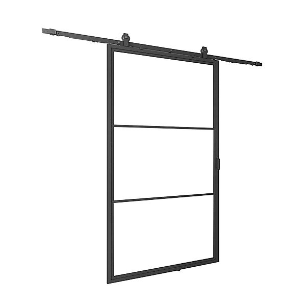 inova Loft Glasschiebetür 880 x 2035 mm Satiniert 3 Felder Komplettset aus günstig online kaufen