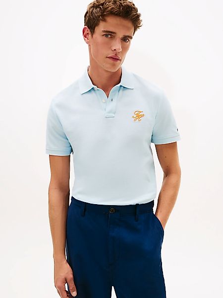 Tommy Hilfiger Poloshirt "TH SCRIPT REGULAR" aus Piqué mit Logo günstig online kaufen