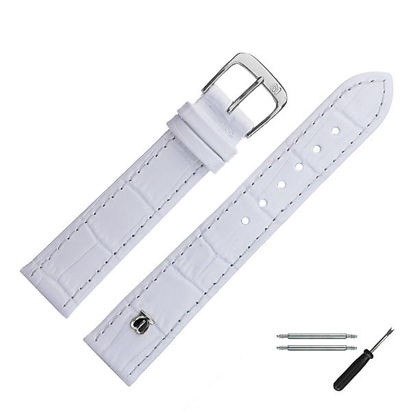 MARBURGER Uhrenarmband 14mm Leder Alligator Prägung günstig online kaufen