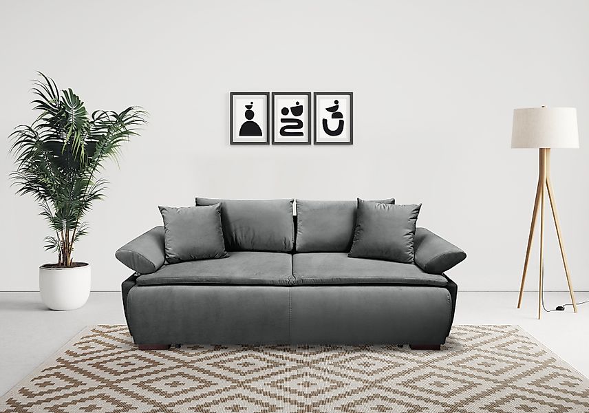 INOSIGN Schlafsofa Romeo, mit Boxspringaufbau, Bettfunktion günstig online kaufen