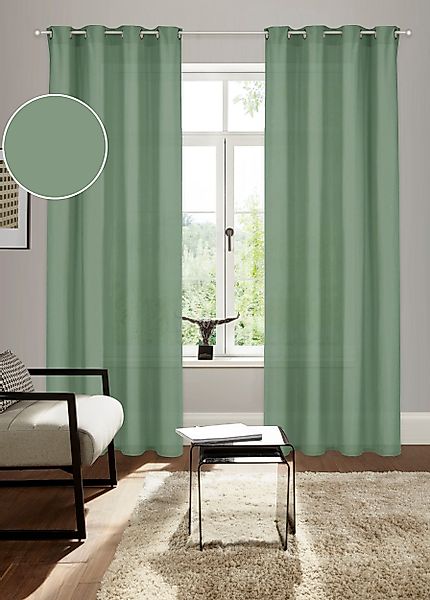 Bruno Banani Vorhang »Lagan«, (2 St.), 2-er Set, gewebt, Microfaser, versch günstig online kaufen