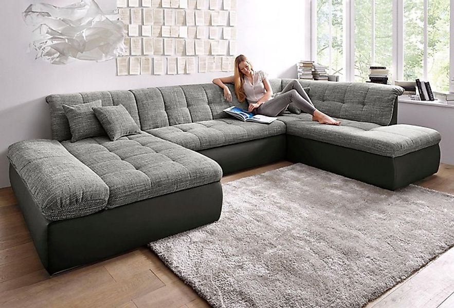 DOMO collection Wohnlandschaft »Moric U-Form auch in Cord«, im XXL-Format, günstig online kaufen