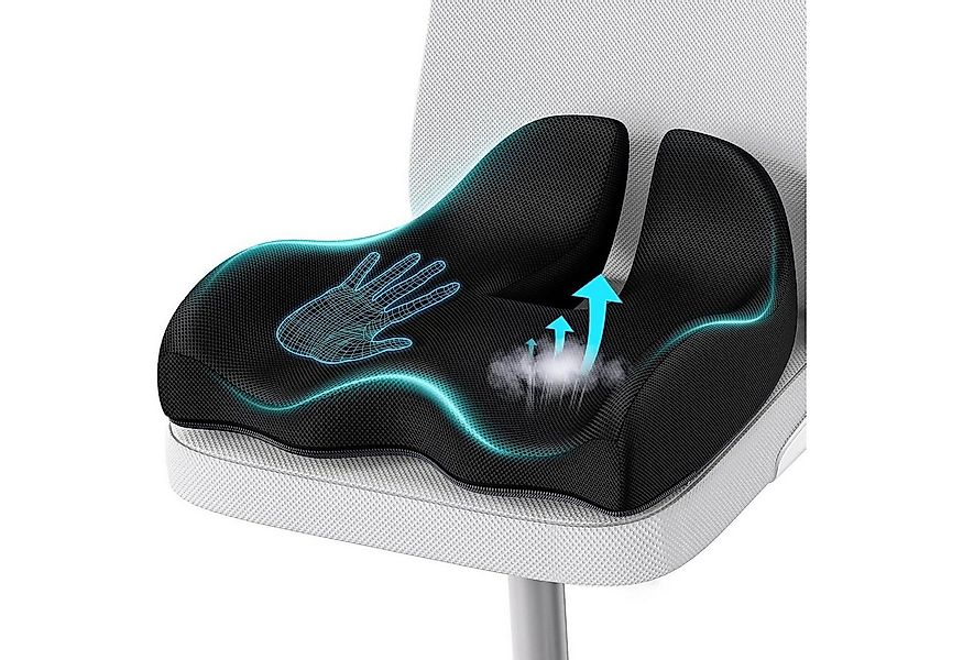 LuxusKollektion Sitzkissen Orthopädisches Memory Foam Sitzkissen für Bürost günstig online kaufen
