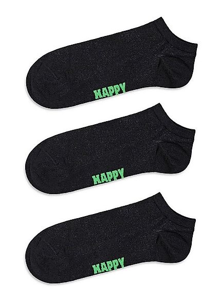 Happy Socks Socken Tagessocke Sneaker Low Solid schwarz - 3 Paar günstig online kaufen