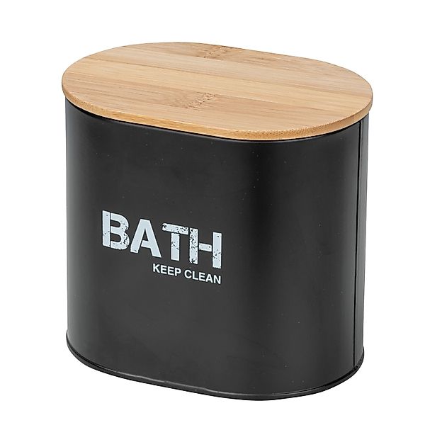 Wenko Badbox mit Deckel Gara Schwarz 1.092 l Stahl 14.5 x 13.5 x 10.5 cm günstig online kaufen