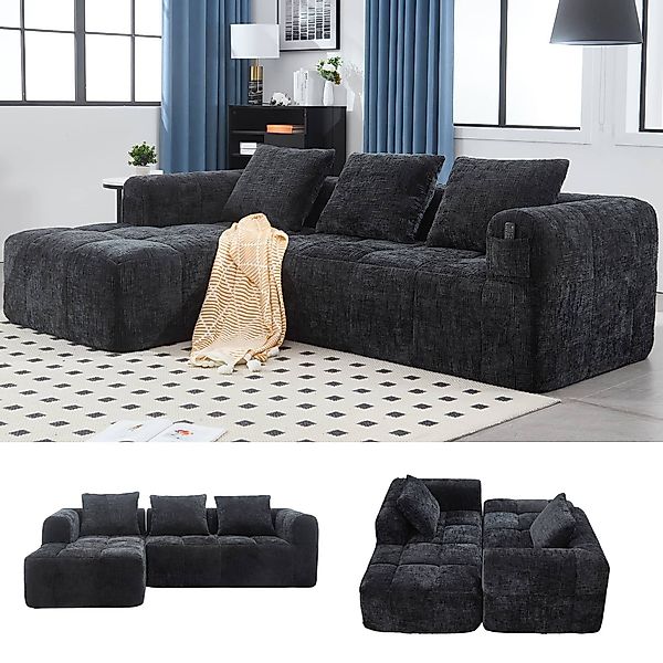 LVHOM Ecksofa Modulares Chaiselongue-Sofa-Set(Polsterliege+Doppelsofa), sep günstig online kaufen