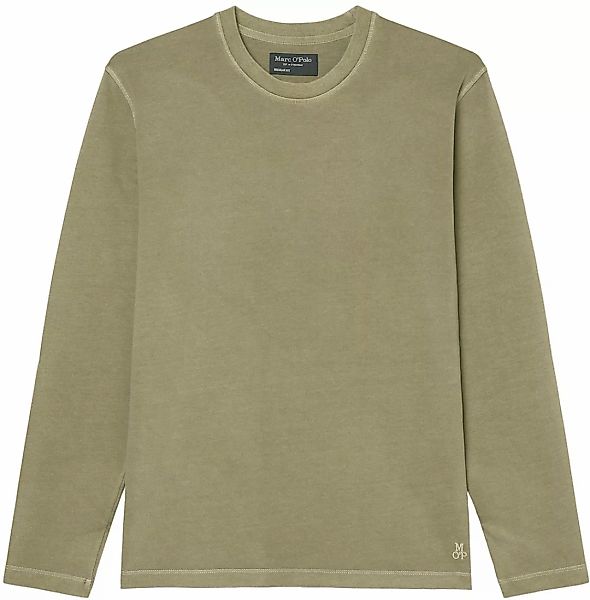 Marc OPolo Langarmshirt "T-shirt, long sleeve, crew neck, embroidery" günstig online kaufen