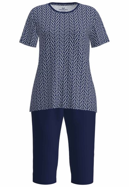 GÖTZBURG Capri-Pyjama "Galway" 2 Stk. tlg., Kurzarm, 3/4 lange Hose, Rundha günstig online kaufen