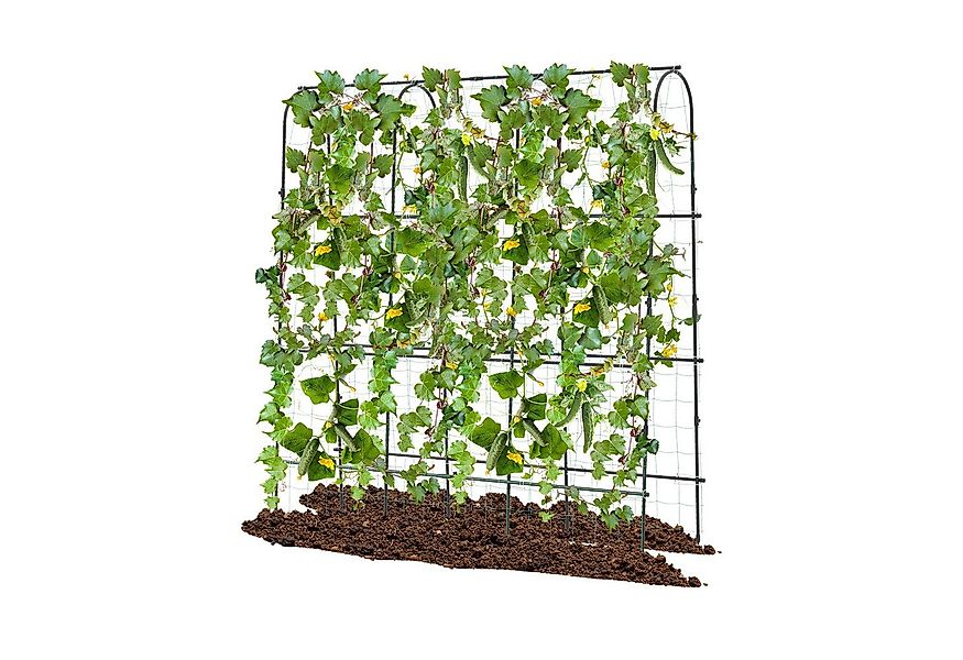 COSTWAY Rankhilfe, Rankgitter mit Netz, für Kletterpflanzen, 179 x 32-65 x günstig online kaufen