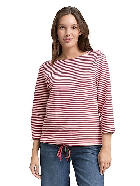 TOM TAILOR Langarmshirt mit Knöpfen an der Schulter günstig online kaufen