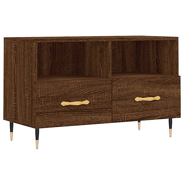 vidaXL TV-Schrank TV-Board Braun Eichen-Optik 80x36x50 cm Holzwerkstoff günstig online kaufen