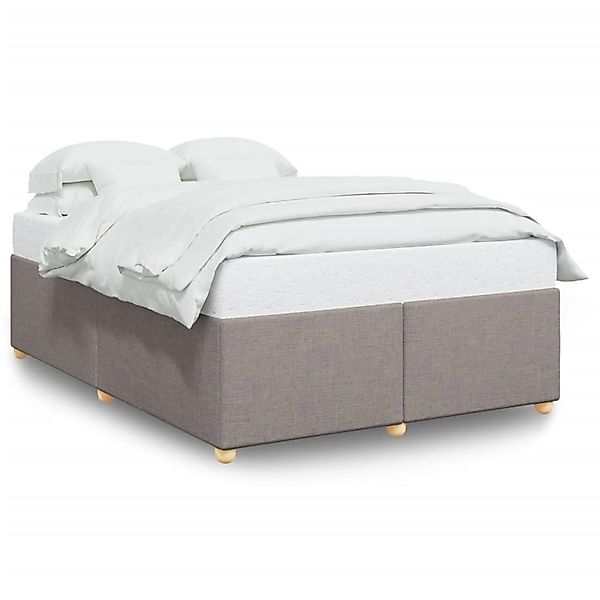 vidaXL Bettgestell ohne Matratze Taupe 140x190 cm Stoff 3284733 günstig online kaufen