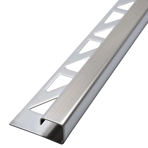 Dalsys Fliesenschiene Edelstahl Poliert 2m x 125mm Eckprofil Quadrat günstig online kaufen