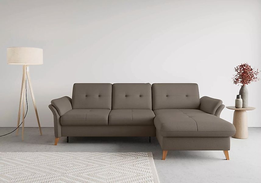 sit&more Ecksofa "Göteborg", Sitztiefenverstellung und Federkern, wahlweise günstig online kaufen