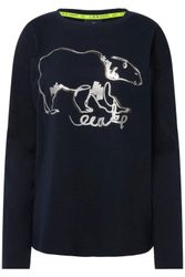Laurasøn Longsleeve T-Shirt oversized Eisbär Rundhals günstig online kaufen