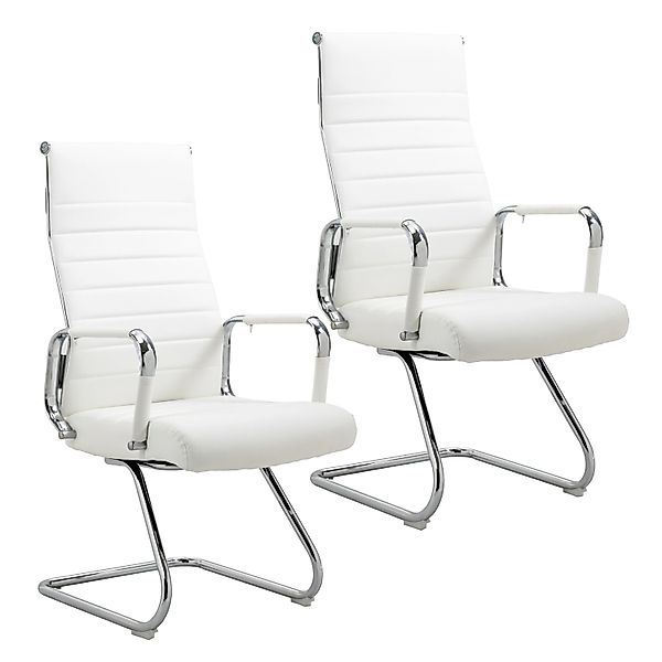 Svita Office Comfort 2er Set Besucherstuhl Freischwinger Mit Armlehne HB Ku günstig online kaufen