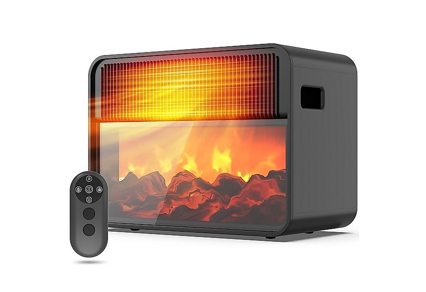 Teendow Keramikheizlüfter Heizlüfter Keramik, 3D-Flammeneffekt, heizung lei günstig online kaufen
