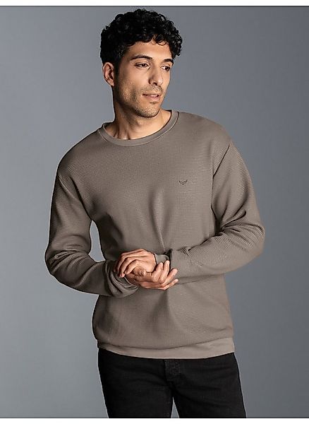 Trigema Sweatshirt TRIGEMA Sweatshirt in Waffeloptik günstig online kaufen