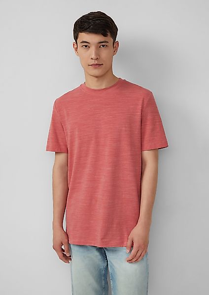 s.Oliver Kurzarmshirt Meliertes T-Shirt aus Baumwollmix günstig online kaufen