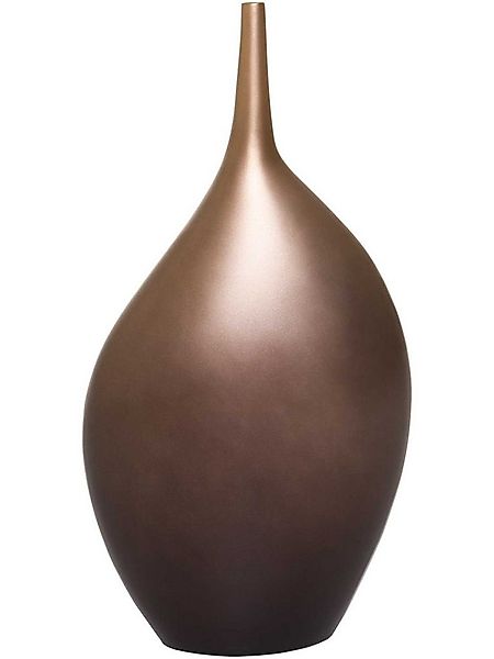 VIVANNO Bodenvase Fiberglas NOBRE Rund - Bronze Matt (1 St), 24x14x48 cm günstig online kaufen