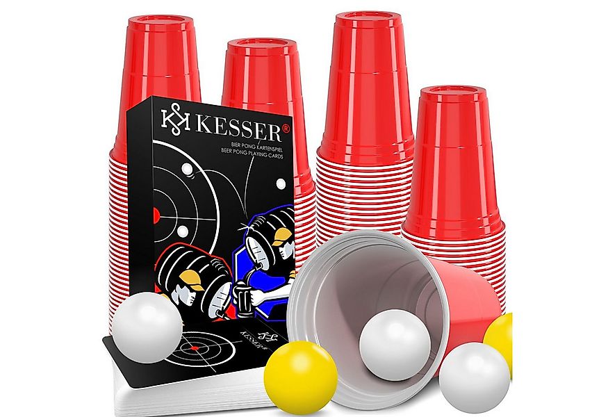 KESSER Klapptisch, Beer Pong Becher Set mit Kartenset 54 Karten, Bierpong günstig online kaufen