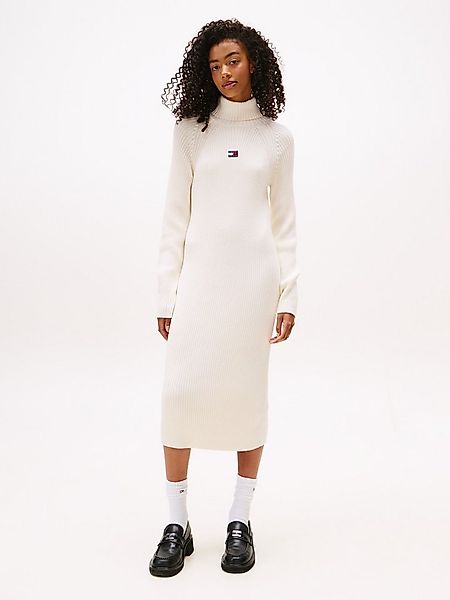 Tommy Jeans Strickkleid TJW MOCKNECK BADGE SWEATER DRESS günstig online kaufen