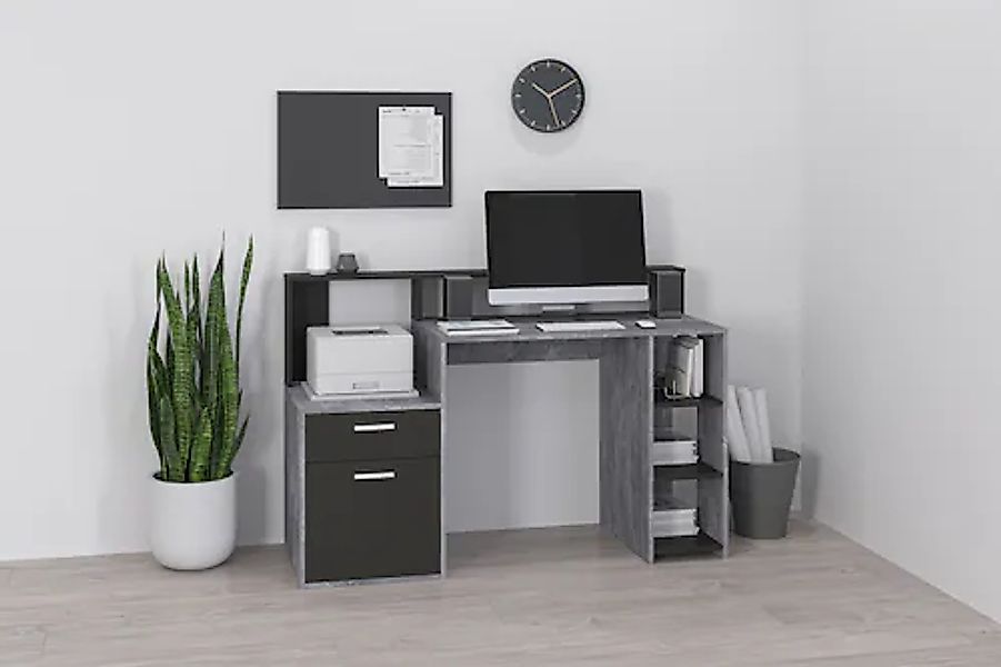 FMD Regal-Schreibtisch »Bolton« Schreibtisch mit Stauraum und Ablage, offen günstig online kaufen