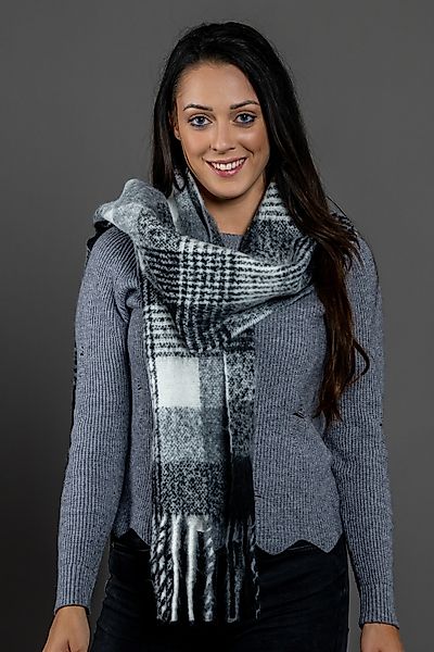 COLLEZIONE ALESSANDRO Modeschal "Beth" 1 Stk. tlg. kariert mit Fransen günstig online kaufen