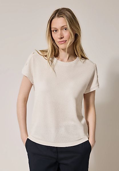 Cecil T-Shirt aus softem Materialmix günstig online kaufen