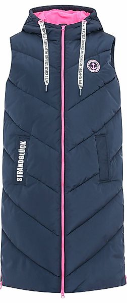 Zwillingsherz Steppweste ""Strandglück"", Doppel-Zipper, Kontrastdetails, E günstig online kaufen