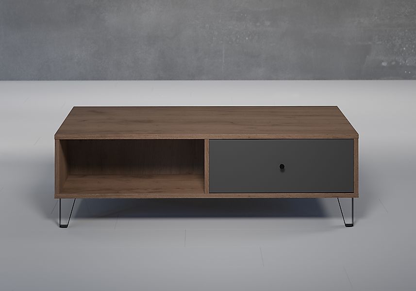 Places of Style Couchtisch »Molveno«, (1 St.), Sofatisch mit 2 Fächern, Sch günstig online kaufen
