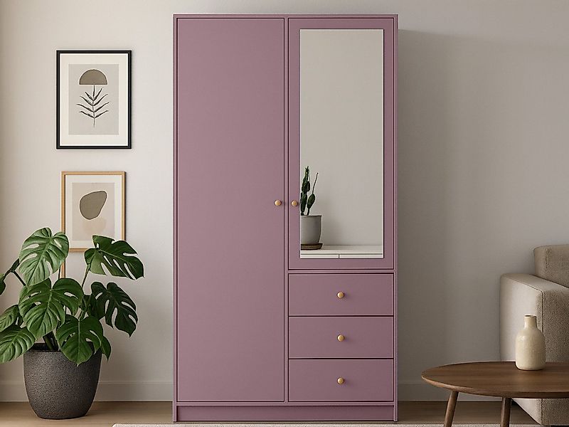 Beautysofa Kleiderschrank SOLEA mit Spiegel und 3 Schubladen (Zur Auswahl: günstig online kaufen