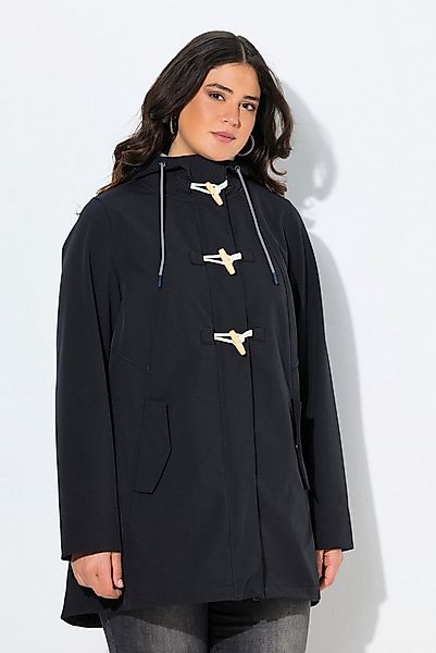 Ulla Popken Softshelljacke HYPRAR Softshelljacke wasserabweisend Knebelknöp günstig online kaufen