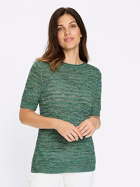 Sieh an! Strickpullover Kurzarm-Pullover günstig online kaufen
