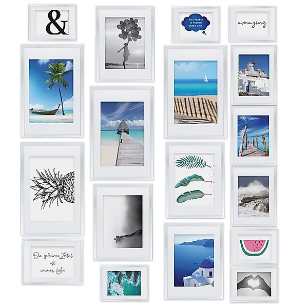 bomoe Bilderrahmen Paradise, 18er Set Fotowand günstig online kaufen