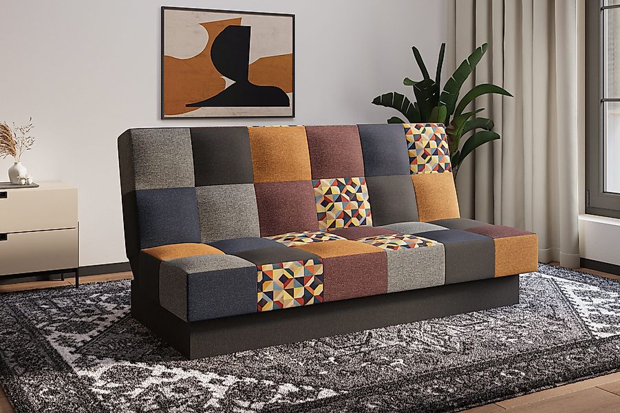 MOEBLO Schlafsofa CYPRUS Patchwork, – Sofa günstig online kaufen