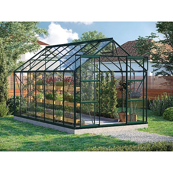 Vitavia Gewächshaus Uranus 11500 ESG 3 mm Grün 11,5 m² günstig online kaufen