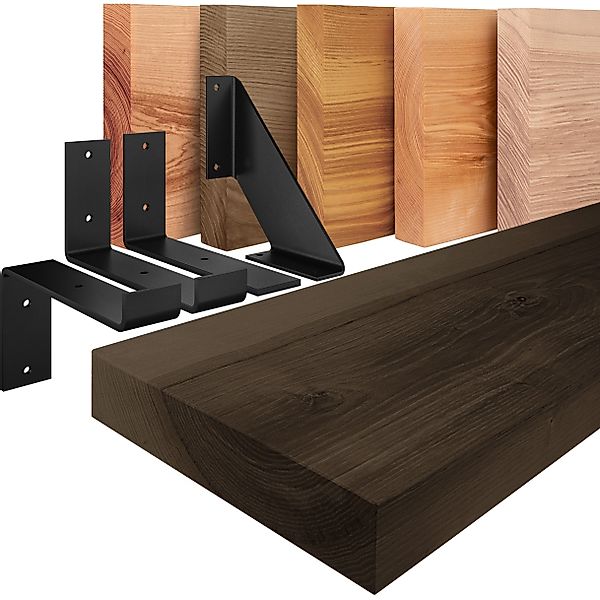 LAMO Manufaktur Wandregal Holz Gerade Regal günstig online kaufen