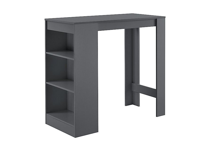 en.casa Bartisch, »Kouvola« Bartheke mit Ablagefach Dunkelgrau günstig online kaufen