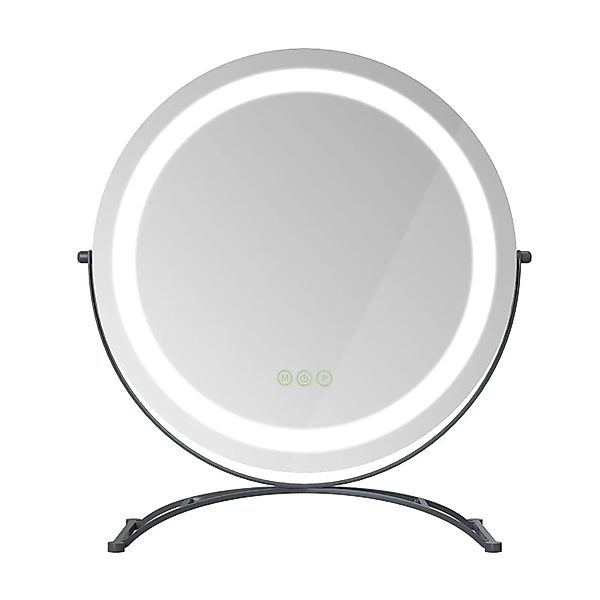 EMKE Kosmetikspiegel 360° Drehbar Schminkspiegel Runder Tischspiegel mit LE günstig online kaufen
