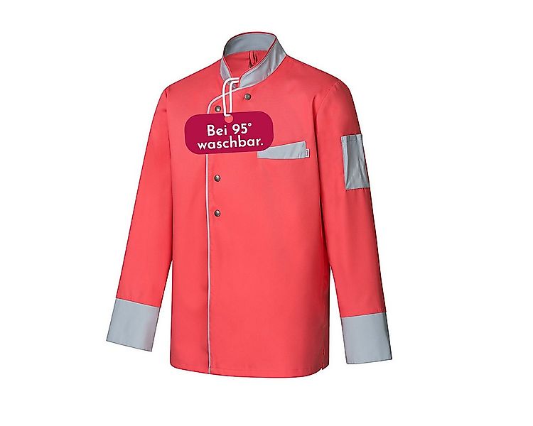 Clinotest Kochjacke langarm - 95 Grad waschbare, kochfeste Kochjacken ohne günstig online kaufen