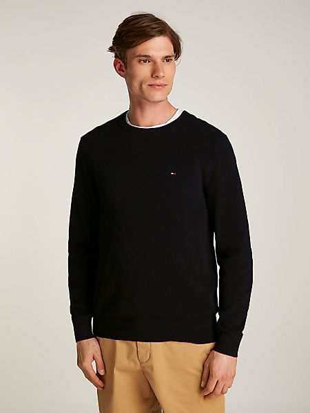 Tommy Hilfiger Rundhalspullover "ESSENTIAL STRUCTURE CREW NECK mit Struktur günstig online kaufen