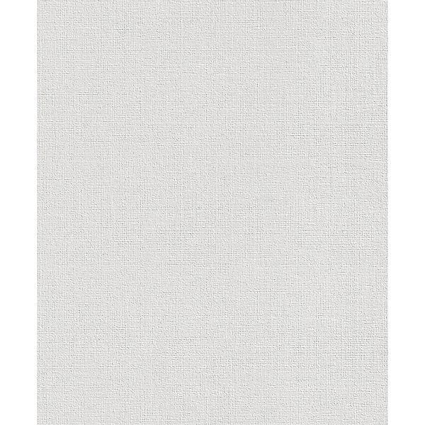 Rasch Vliestapete Wallton 181500 Uni Weiß 10,05 mx0,53 m günstig online kaufen
