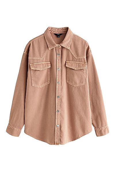 Next Jeanshemd Enge Jeansbluse im Westernstil günstig online kaufen