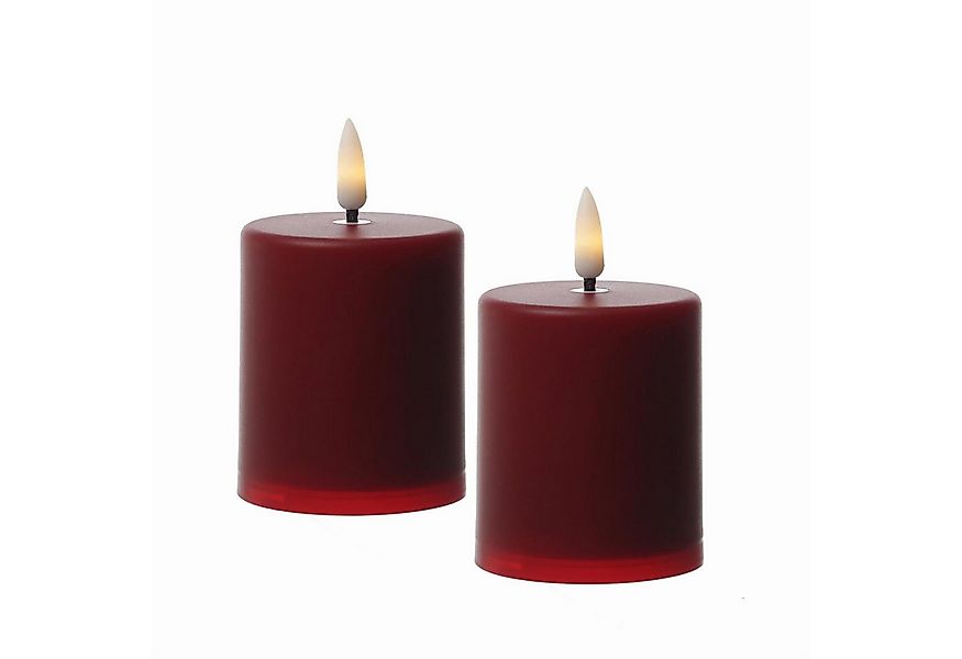 MARELIDA LED-Kerze Mini Stumpenkerzen Grabkerzen H: 10cm Timer Sensor bis 1 günstig online kaufen